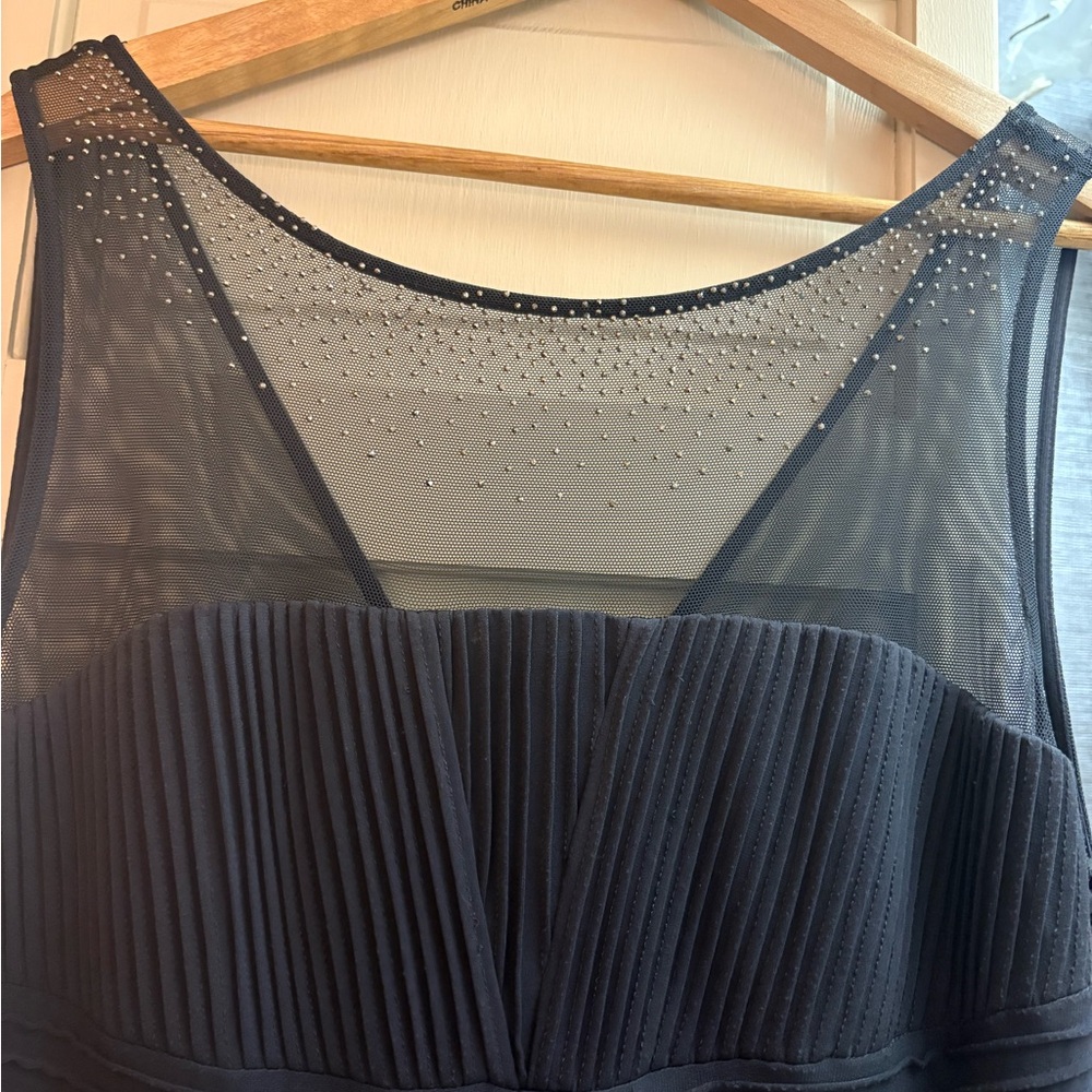 Calvin Klein Charcoal  Dress with Rhinestone Accents